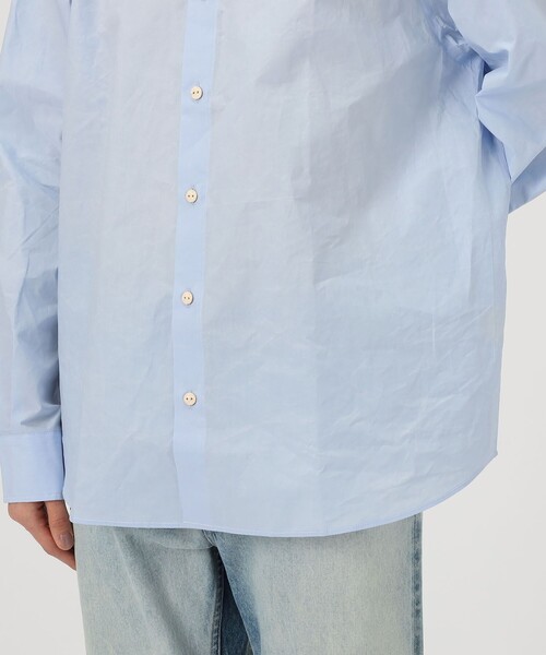 BASERANGE（ベースレンジ）の「BASERANGE CLAUDE コットンポプリン シャツ（シャツ/ブラウス・レディース・ライトブルー・XS）」の5枚目の写真