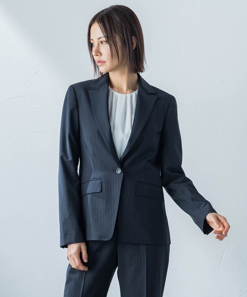 LAUTREAMONT（ロートレアモン）の「バハリエテーラージャケット≪セットアップ対応≫（テーラードジャケット・レディース・ブラック/チャコールグレー・11号/9号/7号）」の7枚目の写真