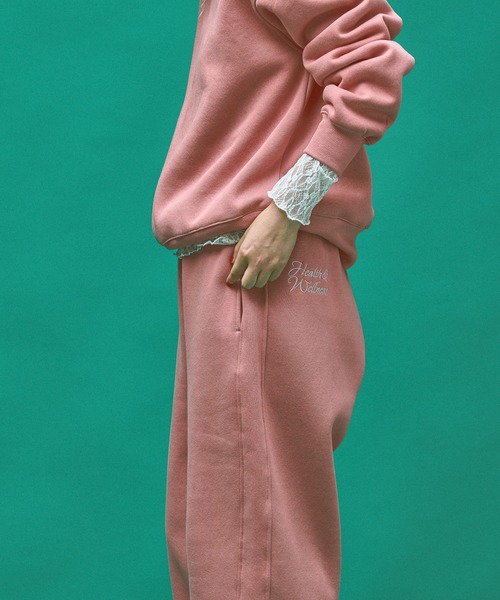 Kappa(カッパ)の「≪Kappa×and ST ウェルネスクラブ≫Heaith&Wellnessデザインスウェットパンツ (ユニセックス)(スウェットパンツ・レディース・ピンク/ブラック/ホワイト/グレー・SMALL/MEDIUM/LARGE)」の8枚目の写真