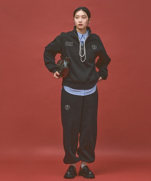 Kappa(カッパ)の「≪Kappa×and ST ウェルネスクラブ≫Heaith&Wellnessデザインスウェットパンツ (ユニセックス)(スウェットパンツ・レディース・ピンク/ブラック/ホワイト/グレー・SMALL/MEDIUM/LARGE)」の20枚目の写真