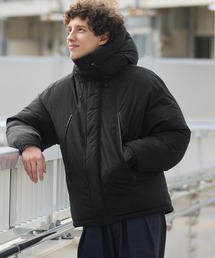 ナイロンタッサー中綿フードブルゾン