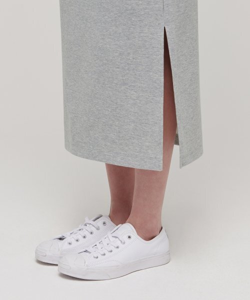 MUSINSA STANDARD WOMAN（ムシンサスタンダードウーマン）の「ウィメンズフラットテリースウェットロングスカート[ミディアムグレー]（スカート・レディース・その他・MEDIUM/LARGE/X-SMALL/SMALL）」の5枚目の写真