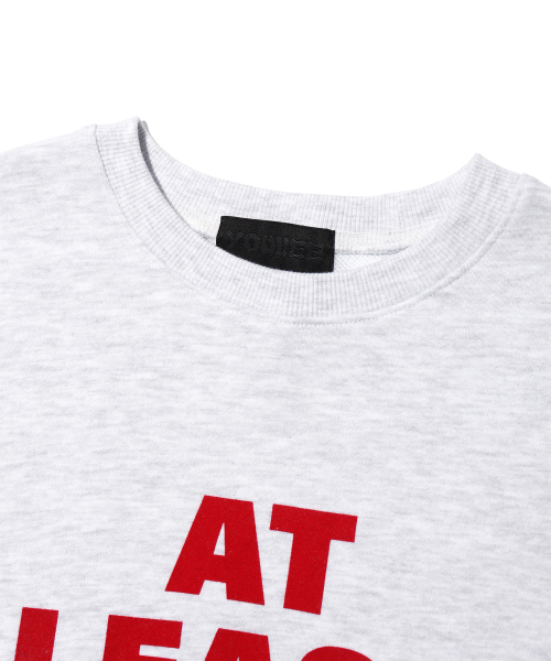 YOUHEE（ユヒ）の「YOUHEE LETTERING SWEATSHIRTS MELANGE GREY（スウェット・レディース・その他・FREE）」の5枚目の写真