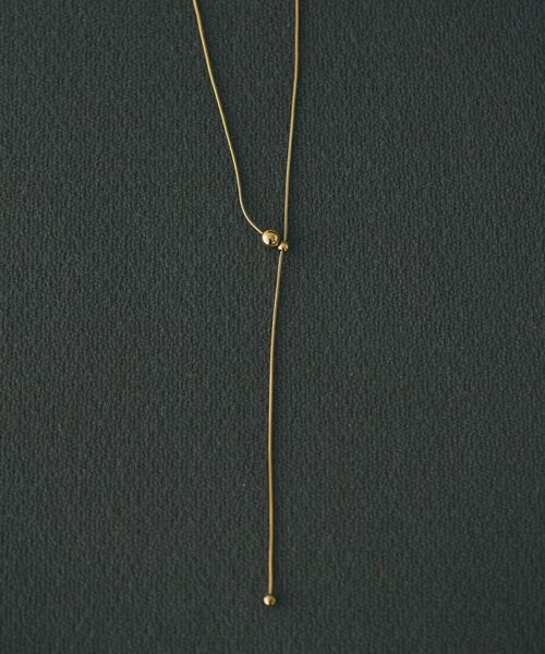 AMERICAN HOLIC（アメリカンホリック）の「【ステンレス】 スライド ネックレス（ネックレス・レディース・シルバー/ゴールド・FREE）」の2枚目の写真