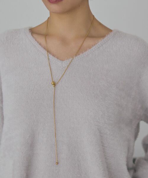 AMERICAN HOLIC（アメリカンホリック）の「【ステンレス】 スライド ネックレス（ネックレス・レディース・シルバー/ゴールド・FREE）」の5枚目の写真