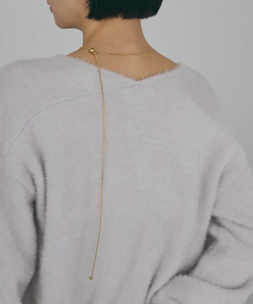 AMERICAN HOLIC（アメリカンホリック）の「【ステンレス】 スライド ネックレス（ネックレス・レディース・シルバー/ゴールド・FREE）」の6枚目の写真