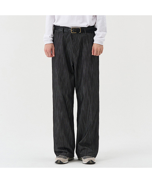 XERO（ゼロ）の「クリーンデニムオーバーバーティカルパンツ（デニムパンツ・メンズ・ブラック/インディゴブルー・MEDIUM/LARGE/X-LARGE）」の2枚目の写真