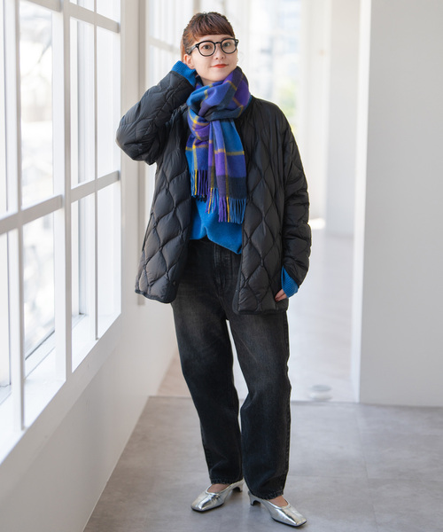 Spick & Span(スピックアンドスパン)の「《追加》TAION / タイオン *Spick別注キルティングブルゾン(ダウンジャケット/コート・レディース・ブラック/キャメル/ベージュ・FREE)」の4枚目の写真