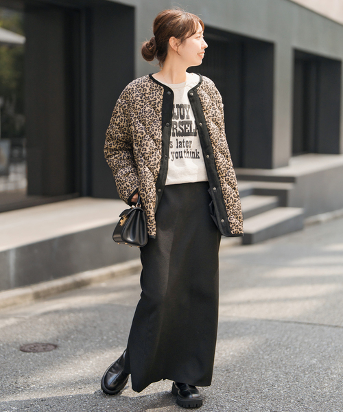 Spick & Span(スピックアンドスパン)の「《追加》TAION / タイオン *Spick別注キルティングブルゾン(ダウンジャケット/コート・レディース・ブラック/キャメル/ベージュ・FREE)」の18枚目の写真