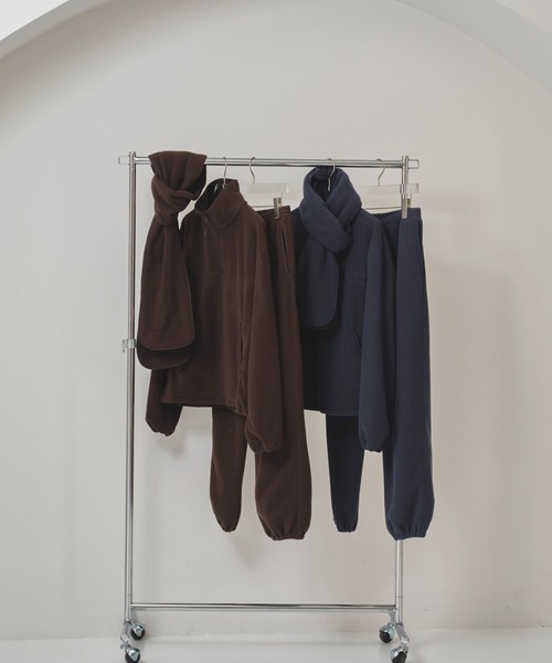 TODAYFUL（トゥデイフル）の「[TODAYFUL/トゥデイフル] ハーフジップ フリースプルオーバー（その他アウター・レディース・ネイビー/ダークブラウン・F）」の19枚目の写真