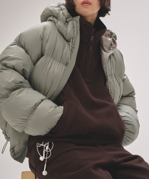 TODAYFUL/トゥデイフル] ハーフジップ フリースプルオーバー（その他