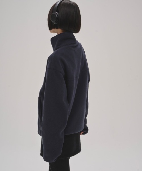 TODAYFUL（トゥデイフル）の「[TODAYFUL/トゥデイフル] ハーフジップ フリースプルオーバー（その他アウター・レディース・ネイビー/ダークブラウン・F）」の14枚目の写真