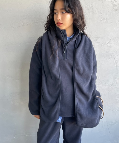 トゥデイフル　プルオーバー TODAYFUL/トゥデイフル] ハーフジップ フリースプルオーバー（その他