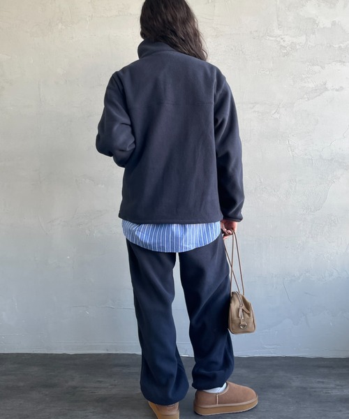 TODAYFUL/トゥデイフル] ハーフジップ フリースプルオーバー（その他