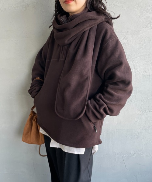 TODAYFUL/トゥデイフル] ハーフジップ フリースプルオーバー（その他