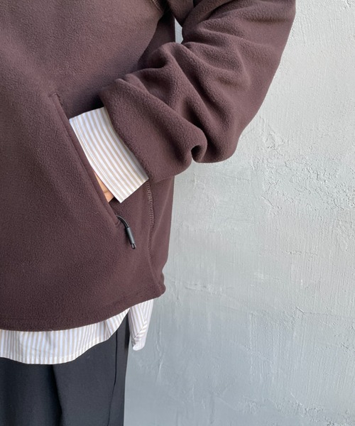 TODAYFUL/トゥデイフル] ハーフジップ フリースプルオーバー（その他