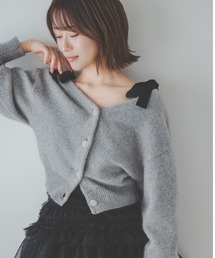 SNIDEL | フォックスビジューカーディガン(カーディガン/ボレロ)