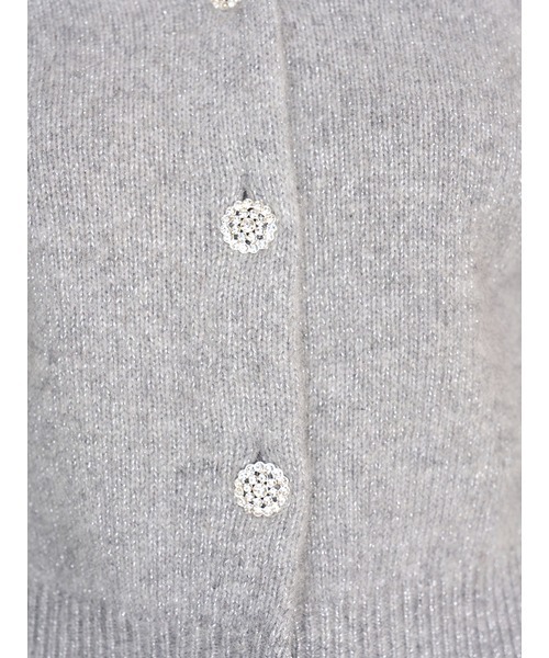 SNIDEL（スナイデル）の「フォックスビジューカーディガン（カーディガン/ボレロ・レディース・グレー/アイボリー/ピンクベージュ/レッド・F）」の6枚目の写真