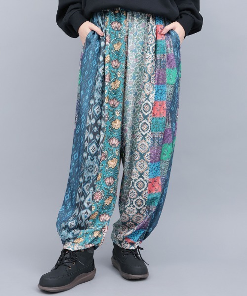 チチカカ(チチカカ)の「ファブリックプリント&ブラックパンツ(その他パンツ・レディース・ベージュ/ブルー/ブラック・FREE)」の3枚目の写真