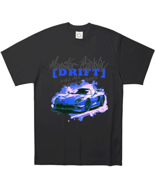 MONSTER REPUBLIC(モンスターリパブリック)の「ドリフトストーンブルーTシャツブラック(Tシャツ/カットソー・レディース・その他・LARGE/MEDIUM/SMALL/X-LARGE)」の1枚目の写真