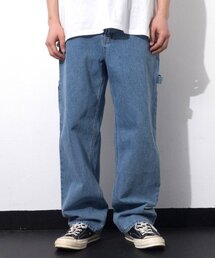 QT8 GARMENTS（キューティーエイトガーメント）の「RG デニム カーペンター パンツ (ブルー)（デニムパンツ）」