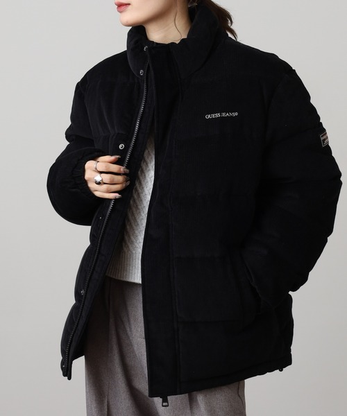 GUESS JEANS（ゲスジーンズ）の「GUESS JEANS スタンドネック パファージャケット（ダウンジャケット/コート・メンズ・ブラック/ネイビー・M/S/XL/L）」の2枚目の写真