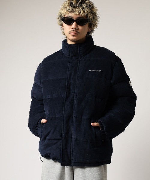 GUESS JEANS（ゲスジーンズ）の「GUESS JEANS スタンドネック パファージャケット（ダウンジャケット/コート・メンズ・ブラック/ネイビー・M/S/XL/L）」の16枚目の写真