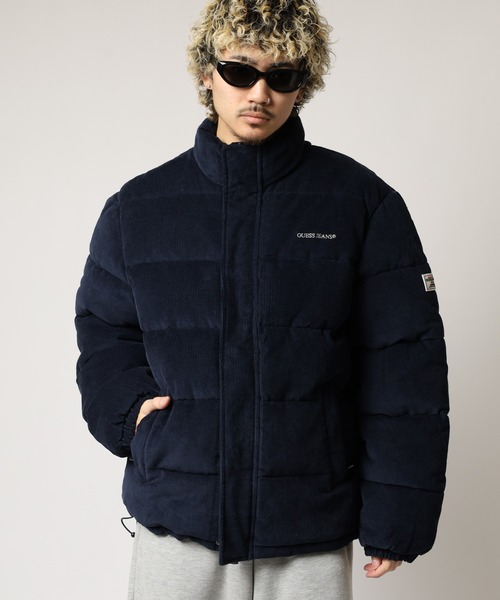 GUESS JEANS（ゲスジーンズ）の「GUESS JEANS スタンドネック パファージャケット（ダウンジャケット/コート・メンズ・ブラック/ネイビー・M/S/XL/L）」の18枚目の写真