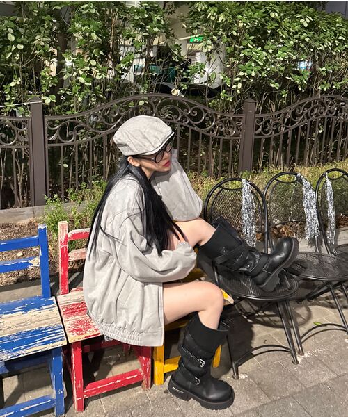 ARI(アリ)の「LEOPARD CANCAN MINI SKIRT PANTS / GRAY(スカート・レディース・グレー・FREE)」の7枚目の写真