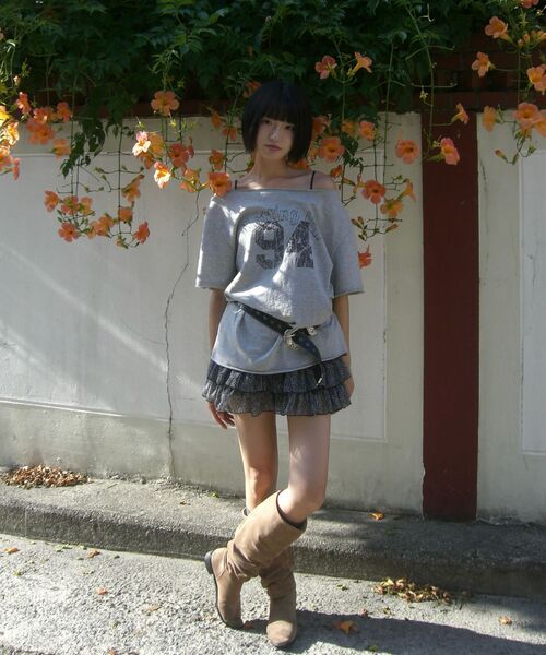 ARI(アリ)の「LEOPARD CANCAN MINI SKIRT PANTS / GRAY(スカート・レディース・グレー・FREE)」の8枚目の写真
