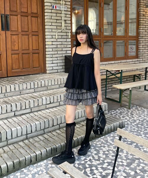 ARI(アリ)の「LEOPARD CANCAN MINI SKIRT PANTS / GRAY(スカート・レディース・グレー・FREE)」の10枚目の写真