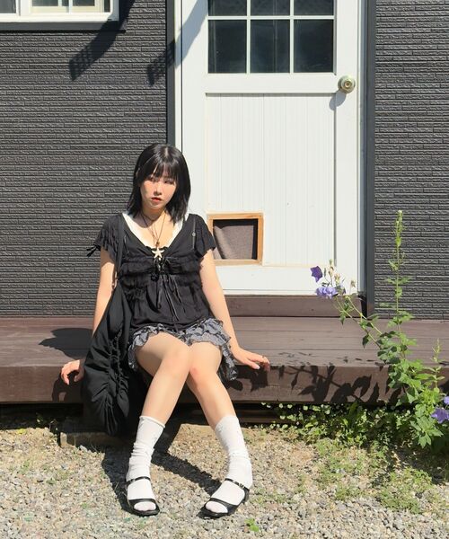 ARI(アリ)の「LEOPARD CANCAN MINI SKIRT PANTS / GRAY(スカート・レディース・グレー・FREE)」の11枚目の写真