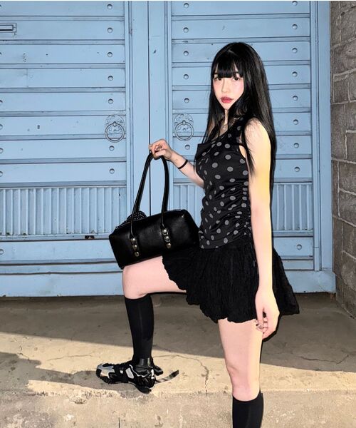 ARI(アリ)の「LEOPARD CANCAN MINI SKIRT PANTS / GRAY(スカート・レディース・グレー・FREE)」の12枚目の写真