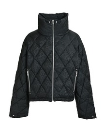 STYLISE（スタイライズ）の「【BREATH】FAUX LEATHER SHINY QUILTING DOWN JACKET / フェードブラック [BR25AW-O0019]（ダウンジャケット/コート）」