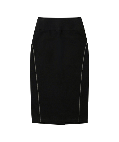 WELLBEING EXPRESS(ウェルビーイングエクスプレス)の「Embroidered Long Skirt Black(スカート・レディース・その他・SMALL/MEDIUM)」の1枚目の写真