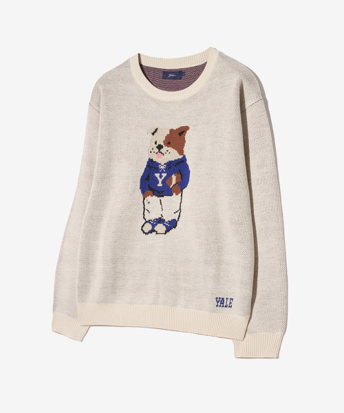 YALE(イェール)の「ライク ダン ラウンド ニット_オートミール(ニット/セーター・レディース・その他・SMALL/MEDIUM/LARGE/X-LARGE)」の1枚目の写真