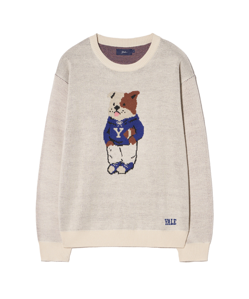 YALE(イェール)の「ライク ダン ラウンド ニット_オートミール(ニット/セーター・レディース・その他・SMALL/MEDIUM/LARGE/X-LARGE)」の2枚目の写真