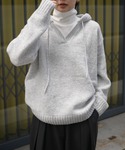 Marient(マリエント)のフードスキッパーニット