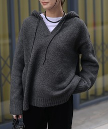 Marient | フードスキッパーニット(ニット/セーター)