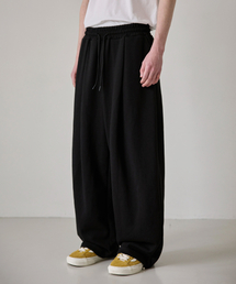 bounDary（バウンダリー）の「One-Tuck String Long Sweatpants [Black]（スウェットパンツ）」