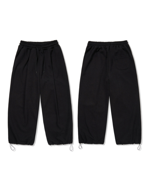 bounDary（バウンダリー）の「ワンタッチストリングロングスウェットパンツ【ブラック】（スウェットパンツ・レディース・その他・MEDIUM/LARGE/X-LARGE）」の3枚目の写真