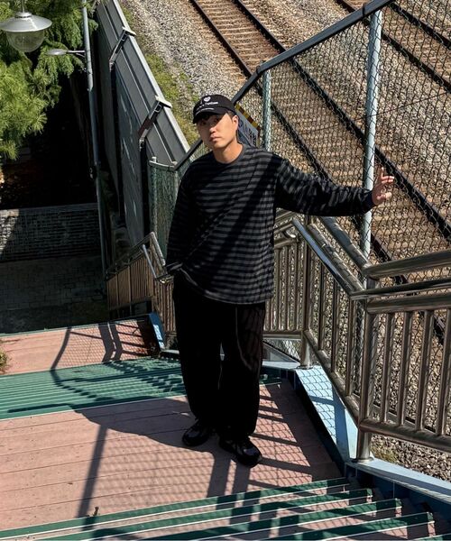 bounDary（バウンダリー）の「ワンタッチストリングロングスウェットパンツ【ブラック】（スウェットパンツ・レディース・その他・MEDIUM/LARGE/X-LARGE）」の4枚目の写真