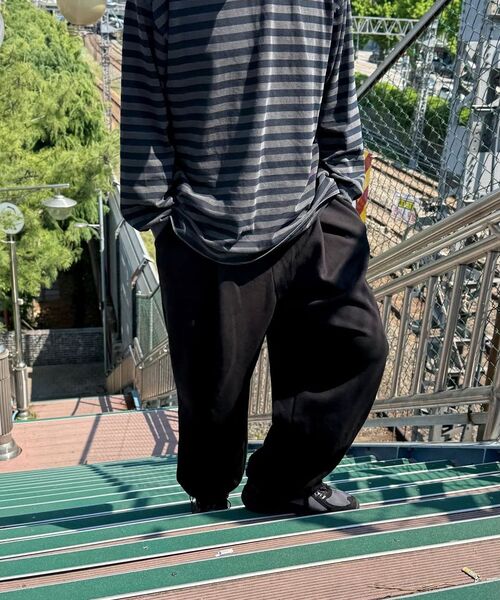 bounDary（バウンダリー）の「ワンタッチストリングロングスウェットパンツ【ブラック】（スウェットパンツ・レディース・その他・MEDIUM/LARGE/X-LARGE）」の5枚目の写真