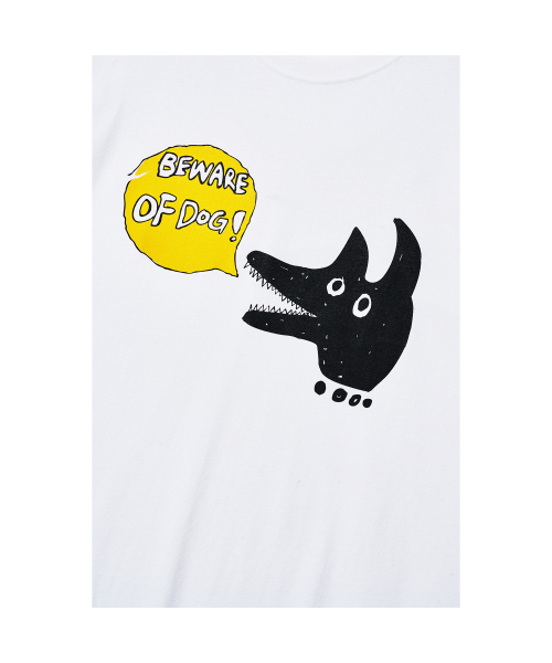 THE SCOT WRECK(ザ スコットレック)の「BEWARE OF DOG(Tシャツ/カットソー・レディース・ホワイト・MEDIUM/LARGE/X-LARGE)」の3枚目の写真