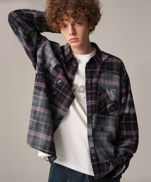 ZENDUST(ジェンダスト)の「Bappe Overfit Check Shirt GREEN(シャツ/ブラウス・レディース・グリーン・MEDIUM/LARGE/X-LARGE)」の2枚目の写真
