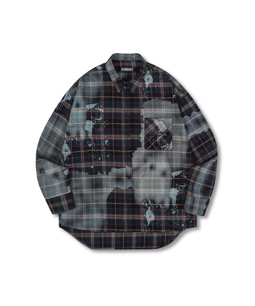 ZENDUST(ジェンダスト)の「Bappe Overfit Check Shirt GREEN(シャツ/ブラウス・レディース・グリーン・MEDIUM/LARGE/X-LARGE)」の4枚目の写真