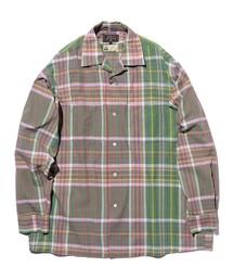 BEAMS PLUS(�r�[���X�v���X)��Open Collar Madras(�V���c/�u���E�X)