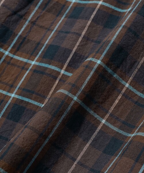 BEAMS PLUS(ビームスプラス)の「Open Collar Madras(シャツ/ブラウス・メンズ・パープル/グリーン/ブラウン・MEDIUM/SMALL/X-LARGE/LARGE)」の14枚目の写真
