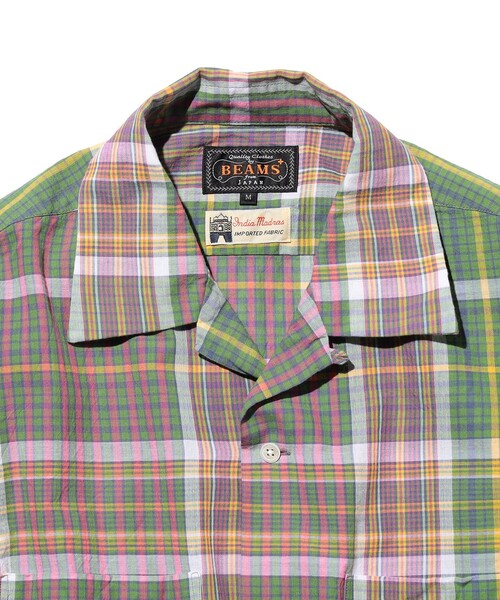BEAMS PLUS(ビームスプラス)の「Open Collar Madras(シャツ/ブラウス・メンズ・パープル/グリーン/ブラウン・MEDIUM/SMALL/X-LARGE/LARGE)」の16枚目の写真