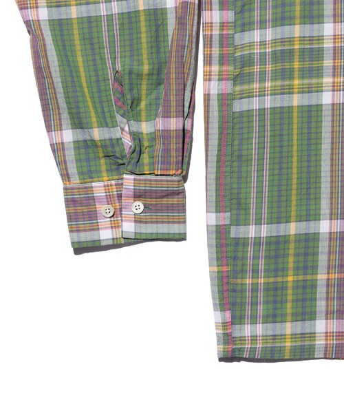 BEAMS PLUS(ビームスプラス)の「Open Collar Madras(シャツ/ブラウス・メンズ・パープル/グリーン/ブラウン・MEDIUM/SMALL/X-LARGE/LARGE)」の18枚目の写真